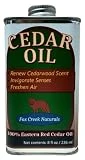 8oz Cedar Oil Can - Essential Eastern Red Cedar Wood (juniperus virginiana) Oil - Fox Creek Cedar Oil
