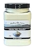 Whole milk powder By Medley Hills Farm in Reusable Container 1 lb. - Great dry milk powder for baking - whole powdered milk - Product of USA