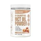 Divine Health Dr. Colbert's Keto Zone® MCT Oil Powder | Caramel Flavor | 70% C8 | 30% C10 | All Natural Keto Approved for Ketosis | 0 Net Carbs | Gluten Free | 30 Day Supply | 330g |