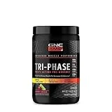 GNC AMP Tri-Phase Multi-Action Pre-Workout | Supports Muscle Performance & Endurance | Cherry Limeade | 30 Servings