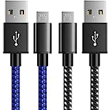 6amLifestyle PS4 Controller Charging Cable 10ft 2 Pack Nylon Braided Extra Long Micro USB 2.0 High Speed Data Sync Compatible for Playstaion 4, PS4 Slim/Pro, Xbox One S/X Controller