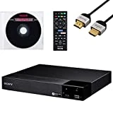 Sony Blu Ray DVD Player with Remote for Smart TV DVD Blu Ray Player Combo with Built-in Wi-Fi Blu-Ray/DVD Player with NeeGo HDMI Cable/ Ethernet and Lens Cleaner BDP-S3700/BDP-BX370