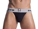Men's Gym Workout Jockstrap with 2' Waistband (Black, Large, 1-Pack)