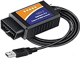 FORScan ELM327 OBD2 USB Adapter for Windows, Diagnostic Coding Tool with MS-CAN/HS-CAN Switch for Ford Lincoln Mazda Mercury Series Vehicles