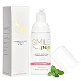 Smile Pop Mint Aligner Cleaner & Teeth Whitening Foam for Invisalign, Dentures, and Retainers. Contains Hydrogen Peroxide, Fights Against Bad Breath, Whitens Teeth and Kills Germs