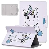 UGOcase 7.0 inch Case Universal, Folio PU Leather Stand with Card Slots Case for All 6.5-7.5 inch Samsung Galaxy/Amazon Fire 7/HDX7/Nexus/Dragon Touch/ASUS/KOBO/Huawei/RCA, Unicorn