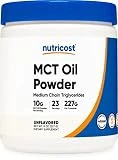 Nutricost Premium MCT Oil Powder .5LBS - Best For Keto, Ketosis, and Ketogenic Diets - Zero Net Carbs, Non-GMO and Gluten Free