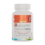 EAnnatto Tocotrienols Deltagold Vitamin E Tocotrienols Supplements Softgel Capsules, Tocopherol Free, Supports Immune Health & Antioxidant Health (90% Delta & 10% Gamma) (125 MG 30 Softgels)