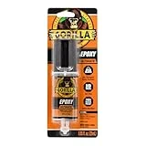 Gorilla Epoxy Ultimate, Waterproof, 10 Minute Set, Permanent Bond, Dries Black, 0.85oz Syringe (Pack of 1)