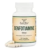 Benfotiamine 300mg Servings (Third Party Tested, 120 Capsules, 150mg Per Cap) Manufactured in The USA, to Boost Thiamine B1 Levels (More Absorbable Than Thiamine, Fat Soluble) by Double Wood