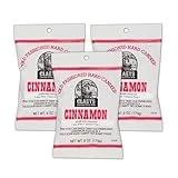 Cinnamon Hard Candy Bundle. Includes Three-6 Oz Bags of Claeys Old Fashioned Cinnamon Candy. Claeys Old Fashioned Hard Candy is Fat Free! Comes With a BELLATAVO Fridge Magnet!