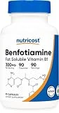 Nutricost Benfotiamine 300mg, 90 Capsules - Gluten Free, Non-GMO, and Vegetarian Friendly