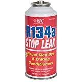 FJC 9140- R134a Stop Leak w/ Red Leak Detection Dye for MVAC systems in a 3oz Self Sealing Container