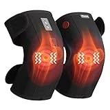Rilextec Heated Knee Massager, Vibration Knee Braces for Knee Pain Relief, Electric Knee Massager with Heating Pad for Pain and Pressure Relief, Arthritis Therapy Dad Mom Gifts