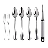 Grapefruit Spoons, Grapefruit Knife with Fruit Forks (7 PCS)