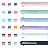 Woomer 3-in-1 Retractable Gel Pens - 0.5mm Fine Point Smooth Writing - Gel Ink Multicolor pens for Journaling Planner, 6-count in 18 colors