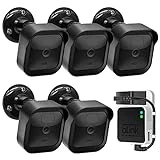3rd Gen Blink Outdoor Camera Mount Bracket,360 Degree Adjustable Mount and Weatherproof Protective Housing with Blink Sync Module 2 Outlet Mount for Blink Camera System (Black 5Pack)