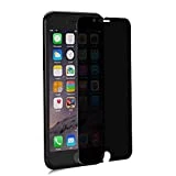 GLASS-M Privacy Screen Protector Compatible with iPhone 6s Plus and iPhone 6 Plus, 180 Degree Anti-Spy, [Not Full Cover] Case Friendly Tempered Glass Screen Protector, Anti-Peep Black Screen Film