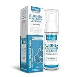 EverSmile AlignerFresh Original Clean - AlignerFresh Cleaning Foam for Invisalign, ClearCorrect, Essix, Hawley Trays/Aligners. Cleans, Kills Bacteria, Whitens Teeth & Fights Bad Breath (50ml)