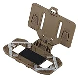EralcNa Tactical Plate Carrier Vest Attachments, Universal Phone Chest Mount for Screen Size 6.1'-6.7' (tan)