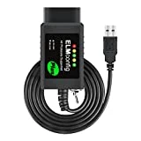 FORScan ELM327 OBD2 USB Adapter for Windows Diagnostic Coding Tool with MS-CAN/HS-CAN Switch for Cars Since 1996