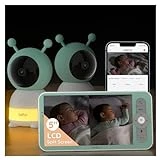 BOIFUN 5' Split-Screen Baby Monitor With 2 Cameras, 2K WiFi Baby Dual Cameras, Temper & Humidity Sensor, Night Vision, 2-Way Talk, Cry & Motion Detection, Free Smart Phone App, Works with iOS, Android