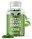 VitaPatch Matcha Green Tea Extract Gummy Vitamins Premium Grade Natural Matcha Energy Chews - Detox and Debloat for Women & Men Matcha Gummies - Vegan, Gluten-Free and Non-GMO - 1 Month Supply