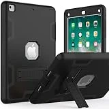 Case for iPad Air 1st (Old Model), Puxicu Heavy Duty Rugged Protective, Cover for iPad Air 2013 Model(A1474 A1475 A1476), Black