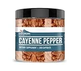 Earthborn Elements Cayenne Pepper 200 Capsules, Pure & Undiluted, No Additives