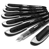 ZEBRA Fuente - Disposable Fountain Pen - Black Ink - Pack of 6