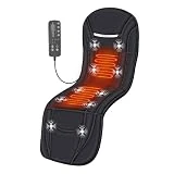 Snailax Full Body Massager Mat with 10 Vibration Motors & 4 Therapy Heating Pad,Back Massager Pad with Heat for Neck,Back,Waist, Legs Pain Relief,Gifts for Men, Women