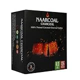 Naar Coal 100% Natural Coconut Hookah Charcoal Cubes, Shisha Coals 1.75 KG, (3.85 lbs) 126 Count