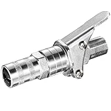 Spurtar Grease Gun Coupler Upgraded to 14000 PSI Grease Gun Tips Locking, Zerk Grease Fittings Quick Connect and Release Grease Gun Coupler Kit Compatible with All 1/8' NPT Grease Guns (1 PC)