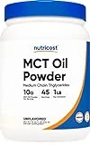 Nutricost MCT Oil Powder 1LB (16oz) - Great for Keto, Ketosis and Ketogenic Diets - Zero Net Carbs, Non-GMO + Gluten Free (Medium Chain Triglyceride)