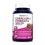 NusaPure Caralluma Fimbriata 1600mg - 180 Veggie Capsules (Non-GMO & Gluten Free)