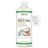 Simply as-is | Organic MCT Oil C8 & C10 Unflavored 100% from Non-GMO Coconuts Perfect for Morning Coffee Quick Clean Energy 40 fl oz