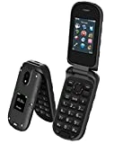 Plum RAM Plus 4G Volte Unlocked Rugged Flip Phone 2022 Model ATT Tmobile - Black