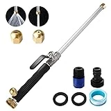 Rerennco 2023 Upgraded Jet Nozzle for Garden Hose Power Washer Wand Hydro Jet High Pressure Washer Tools with 2 Different Nozzles and Hose Quick Connectors