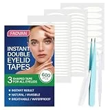 Eyelid Lifter Strips 600Pcs, Glue-Free Instant Invisible Eyelid Tape, Waterproof long-lasting Double Eyelid Tape for Hooded, Droopy, Uneven, Mono-eyelids, New Quality Eye Lift Tape.