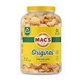 Mac's Pork Rinds, Fried Pork Skins, Original, 7.5 Ounce Canister - Zero Carbs, Keto Friendly Snack, Gluten Free