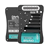 Battery Tester, Dlyfull LCD Display Universal Battery Checker for AA AAA C D 9V CR2032 CR123A CR2 CRV3 2CR5 CRP2 1.5V/3V Button Cell Batteries, 1x AAA Batteries Included