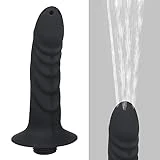 4 Holes Silicone Shower Cleaner Enema Douche System,Handheld Water Shower Nozzle Anal Rinse Vaginal Cleaning Kit for Men and Women, Black