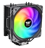Thermaltake UX200 SE 5V Motherboard ARGB Sync 16.8 Million Colors 15 Addressable LED Intel/AM5/AMD (LGA 1700) Universal Socket Hydraulic Bearing 170W CPU Cooler For Desktop CL-P105-AL12SW-A,Black