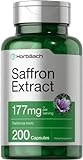 Saffron Extract Capsules 177 mg 200 Count | Non-GMO, Gluten Free Supplement | by Horbaach