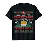 All I Want Is More Cheese Puffs Christmas Pajama Party T-Shirt