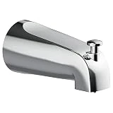 Nasml 5.3'Bath Slip-On Diverter Tub Spout,Replacement Tub Spout with Diverter Durable Bathtub Faucet (for 1/2'-3/4'Copper Water Tube) (Chrome)