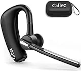 Bluetooth Headset for iPhone Android Cell Phone, Bluetooth Earpiece V5.0 with CVC8.0 Dual Mic Noise Cancelling & Mute/Volume Buttons, Hands-Free Wireless Headset for Trucker Business Office