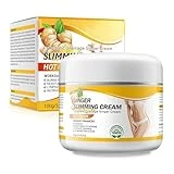 Ginger Hot Cream Sweat Enhancer - Cellulite Cream, Firming Body Lotion for Women and Men and Body Sculpting Cellulite Workout Cream, Moisturizing Weight Loss Cream with Natural Oils