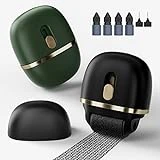 Lomil Identity Protection Roller Stamps 2 Pack - Confidential Roller Stamp with 4 Refills - Wide Identity Theft Protection Stamp for ID Blockout, Privacy & Security(Black+Green)