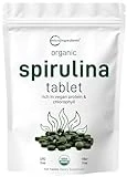 Micro Ingredients Organic Spirulina Supplement, 3000MG Per Serving, 720 Tablets (4 Month Supply), No Filler & Non-GMO, Rich in Vegan Protein, Vitamins & Prebiotics, Premium Spirulina Pills